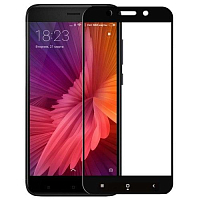 Защитное 2D стекло для Redmi 5 Black (Черное) — фото
