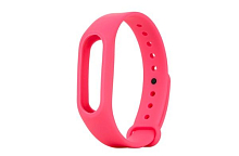 Силиконовый ремешок для Xiaomi Mi Band 2 Pink (Розовый) — фото