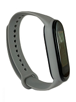 Силиконовый ремешок для Xiaomi Mi Band 5/6 (Серый) — фото